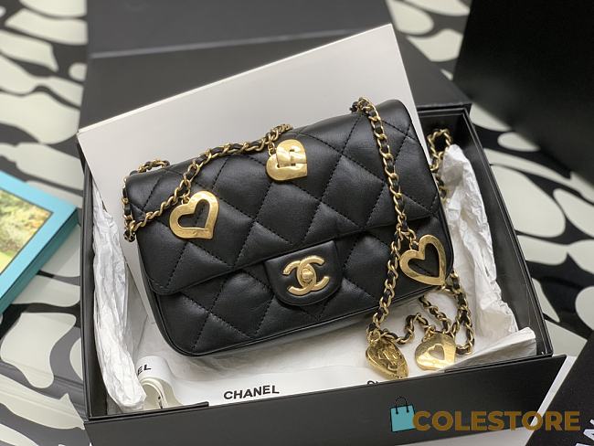 Chanel Lambskin Cross Body Bags 19CM Women Chain Bags - 1