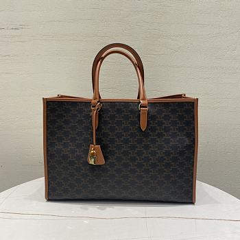 CELINE Womens Thais Cloth Handbag 43x30x10cm
