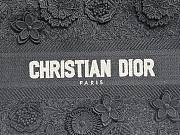 MEDIUM DIOR BOOK TOTE Black D-Lace Embroidery with 3D Macramé Effect (36 x 27.5 x 16.5 cm) - 2