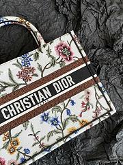 CD Book Tote Flower White Size 36×27×16cm - 5
