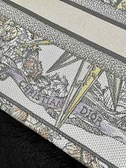 CD Book Tote White Embroidery Size 36×27×16cm - 4