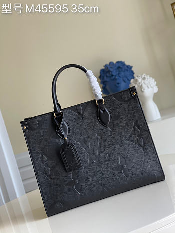 	Louis Vuitton OnTheGo MM Monogram Empreinte Leather Size 35