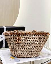 Chanel Small Crochet Shopping Tote Size Brown Size 36x20x12 cm - 1