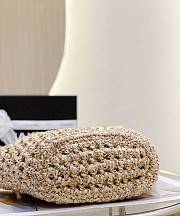 Chanel Small Crochet Shopping Tote Size Brown Size 36x20x12 cm - 2