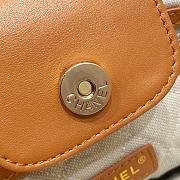 Chanel Small Crochet Shopping Tote Size Brown Size 36x20x12 cm - 5