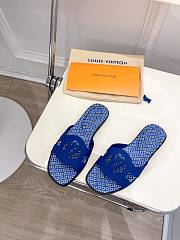 Louis Vuitton Isola Flat Slipper Blue Size 35-44cm - 3