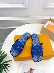Louis Vuitton Isola Flat Slipper Blue Size 35-44cm - 5