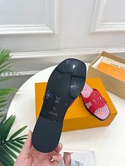 Louis Vuitton By The Pool Isola Fllat Slipper Red - 4