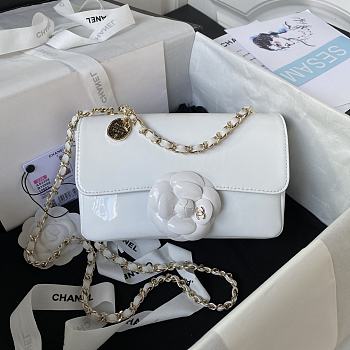 	 Chanel Fall 2023 Camellia White Size 20cm