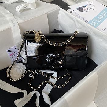 	 Chanel Fall 2023 Camellia Black Size 20cm