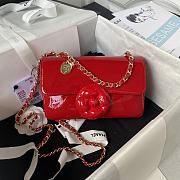 	 Chanel Fall 2023 Camellia Red Size 20cm - 1