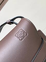 Loewe Women's Gate Leather Dark Brown Bag Size 28x19x14cm - 2