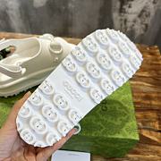 Gucci Women's Horsebit Flatform Sandal White Size 35-39 - 4