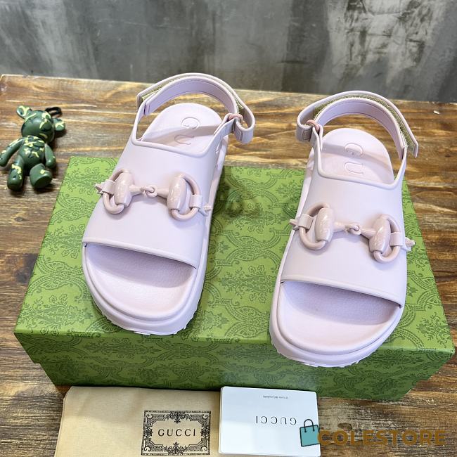 Gucci Women's Horsebit Flatform Sandal Size 35-39cm - 1