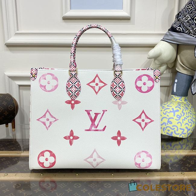 	 Louis Vuitton By The Pool OnTheGo PM Pink Size 35x27x14cm - 1