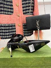 Gucci Women's Mid-Heel Patent Pump Black Size 35-39 - 4