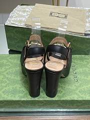 Gucci Horsebit Leather Platform Sandals Black 35-41 - 3