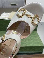 	 Gucci Horsebit Leather Platform Sandals White 35-41 - 2