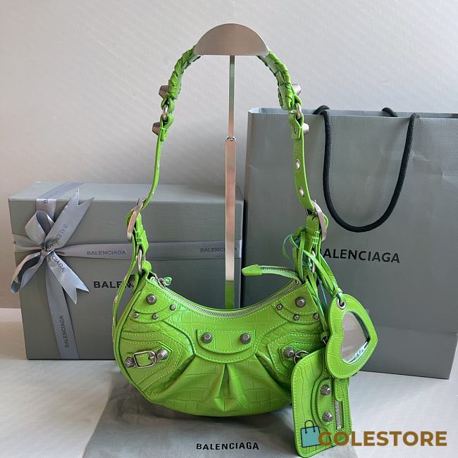 	Colestore  Balenciaga Le Cagole In Green  Size 26x16x10cm - 1
