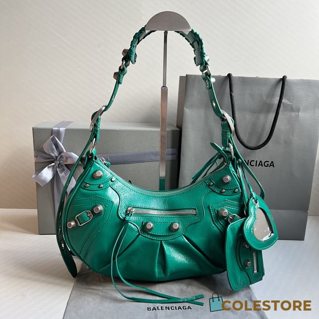 	Colestore  Balenciaga Le Cagole In Dark Green Size 33x16x8CM - 1