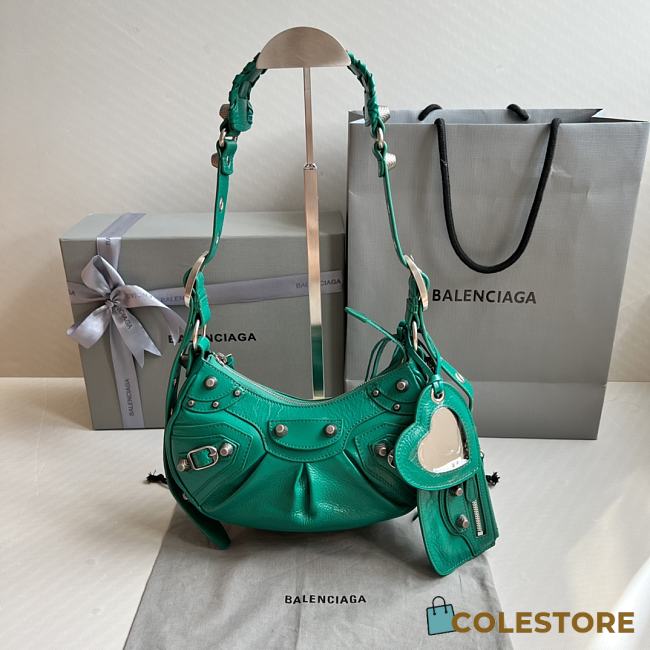 Colestore 	 Balenciaga Le Cagole In Dark Green Size 26x16x10cm - 1