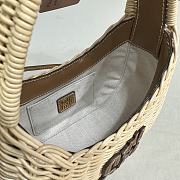 Miu Miu Wander Rattan Bag Size 21x16x10.5cm - 4