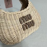Miu Miu Wander Rattan Bag Size 21x16x10.5cm - 5