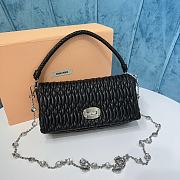 Miu Miu Women's Crystal Black Bag Size 22.5x4.5x12cm - 1