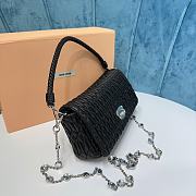 Miu Miu Women's Crystal Black Bag Size 22.5x4.5x12cm - 2