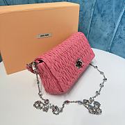 	 Miu Miu Women's Crystal Pink  Bag Size 22.5x4.5x12cm - 4