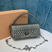 	 Miu Miu Women's Crystal Grey Bag Size 22.5x4.5x12cm - 1