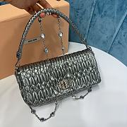 	 Miu Miu Women's Crystal Grey Bag Size 22.5x4.5x12cm - 5