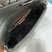 	 Miu Miu Women's Crystal Grey Bag Size 22.5x4.5x12cm - 2