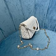 	 Miu Miu Women's Crystal White Bag Size 22.5x4.5x12cm - 6