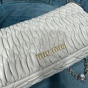 	 Miu Miu Women's Crystal White Bag Size 22.5x4.5x12cm - 2