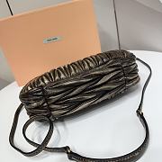 Miu Wander Matelassé Nappa Leather Mini Hobo Bag 23X13X7 - 4