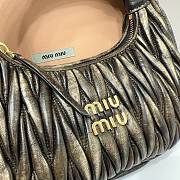 Miu Wander Matelassé Nappa Leather Mini Hobo Bag 23X13X7 - 5