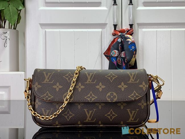 LV Ivy Woc On Chain Monogram Brown 23.5x12x4.3cm - 1