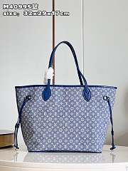 Louis Vuitton Neverfull Monogram Blue Size 32 x 29 x 17 cm - 1