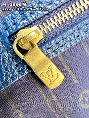 Louis Vuitton Neverfull Monogram Blue Size 32 x 29 x 17 cm - 6