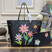 Louis Vuitton x YK Neverfull MM Black Size 31*28*14cm - 1