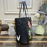 Louis Vuitton x YK Neverfull MM Black Size 31*28*14cm - 6