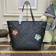 Louis Vuitton x YK Neverfull MM Black Size 31*28*14cm - 2