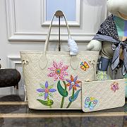 	 Louis Vuitton x YK Neverfull MM White Size 31*28*14cm - 1