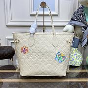	 Louis Vuitton x YK Neverfull MM White Size 31*28*14cm - 4