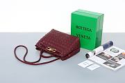 	 Bottega Veneta Andiamo Dark Red Size 25×22×10.5 - 2
