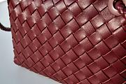 	 Bottega Veneta Andiamo Dark Red Size 25×22×10.5 - 5