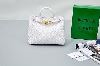 	 Bottega Veneta Andiamo White Size 25×22×10.5