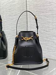 MEDIUM C'EST DIOR BAG Black CD-Embossed Calfskin Black 24×10×24.5cm - 1