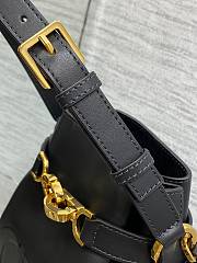 MEDIUM C'EST DIOR BAG Black CD-Embossed Calfskin Black 24×10×24.5cm - 3